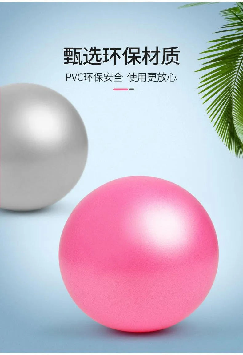 Ballon de fitness pour femmes, épais, anti-explosion, diamètre 25 cm, mini ballon d'entraînement pour Pilates, sculptant les jambes et les hanches