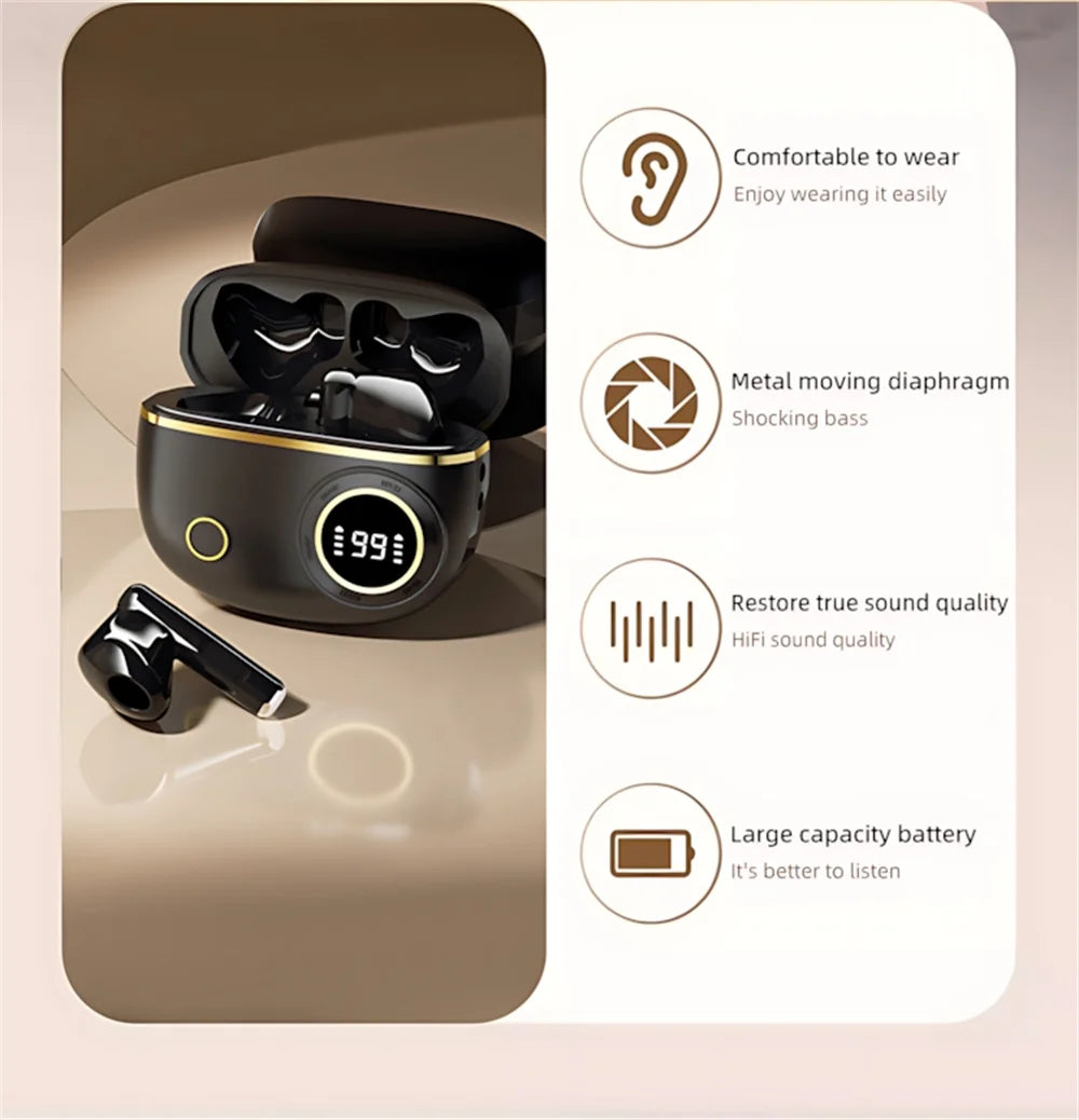New Arrival D338 Bluetooth Earphone Wireless Headset High Quality Perfect Sound Earbuds Sports Game Music BT Headphone With Mic