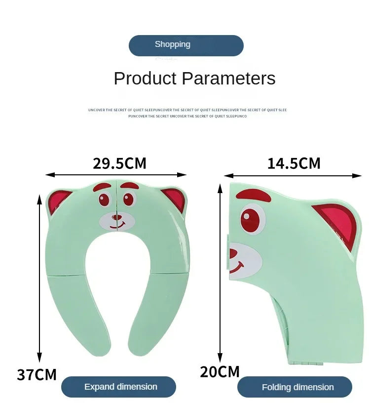 Portable Kids Travel Potty Seat Pad Baby Folding Toilet Training Seat Cover Toddler Urine Assistant Cushion Children Pot Seater