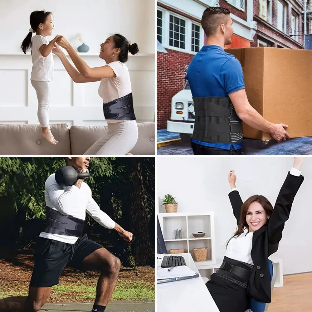 Adjustable Lumbar Support Belt Double Pull Back Waist Orthopedic Corset Spine Decompression Back Pain Relief Tighten The Abdomen