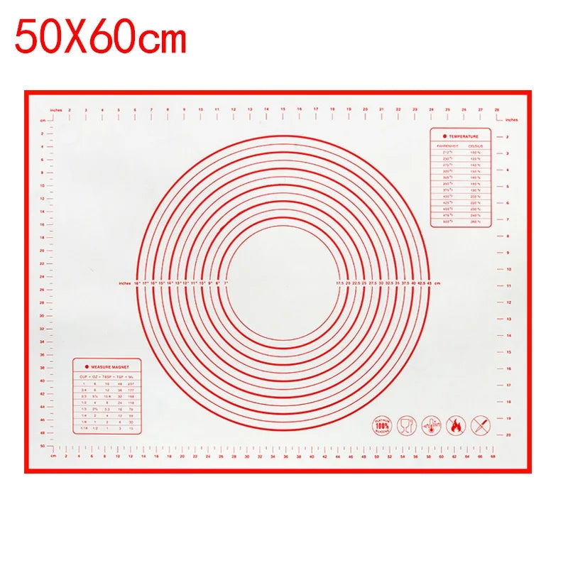 BUYYES 1PCS Tapis de cuisson en silicone Tapis de pétrissage Tapis de pâte Pizza Gâteau Pâte Maker Cuisine Cuisson Grill Antiadhésif Gadgets Ustensiles de cuisson