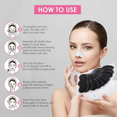 Lot de 15 bandelettes nasales anti-points noirs, nettoyant en profondeur, pour le visage, masque nasal, contre l'acné et les points noirs - Livraison directe