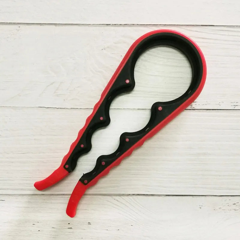 Ouvre-bocal 4 en 1, clé à prise facile, pratique, robuste, ouvre-bouteille, canette, bière, outils de dévissage de couvercle, gadgets de cuisine portables