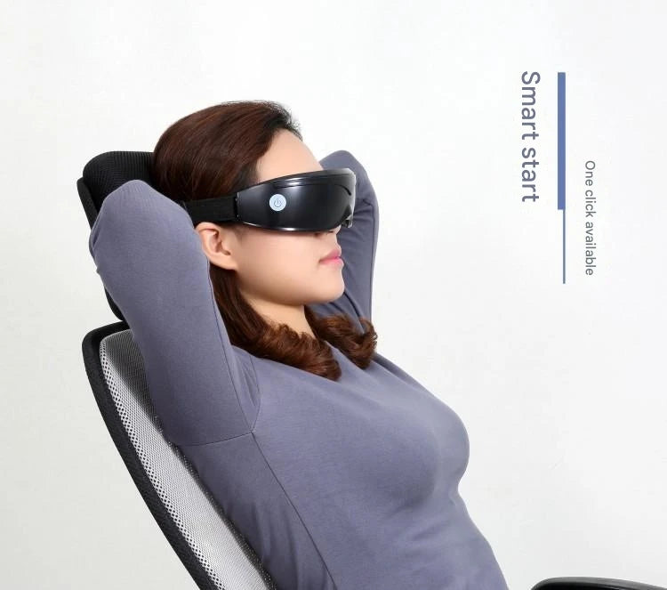 Masseur oculaire à thérapie magnétique, vibrateur, instrument de massage oculaire intelligent, 9 modes, soulage la fatigue, massage des globes oculaires