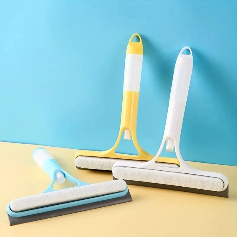 Miroir de nettoyage de vitres multifonction domestique avec arrosoir Grattoir à vitres 3 en 1