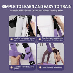 Finger Stretching Tool Elastic Yoga Belt Woman Hammock Split Lower Waist Trainer Inverted Rope Pull Extension Belt