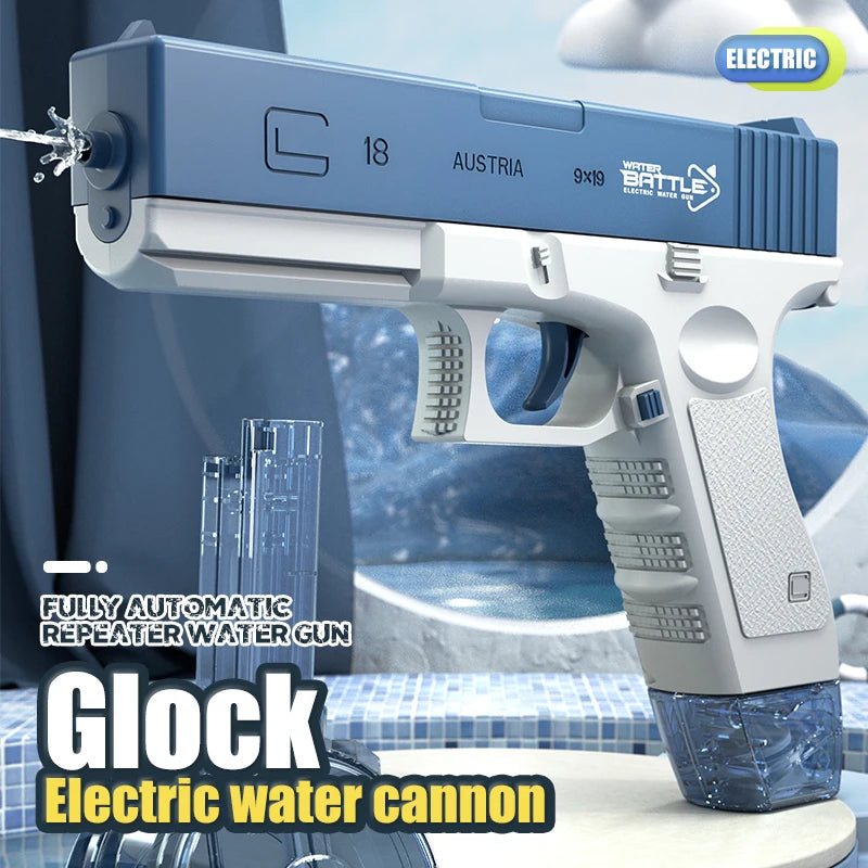 Pistolet à eau électrique, pistolet à eau automatique, grande capacité, jouet pour l'été, la plage, la piscine, les fêtes