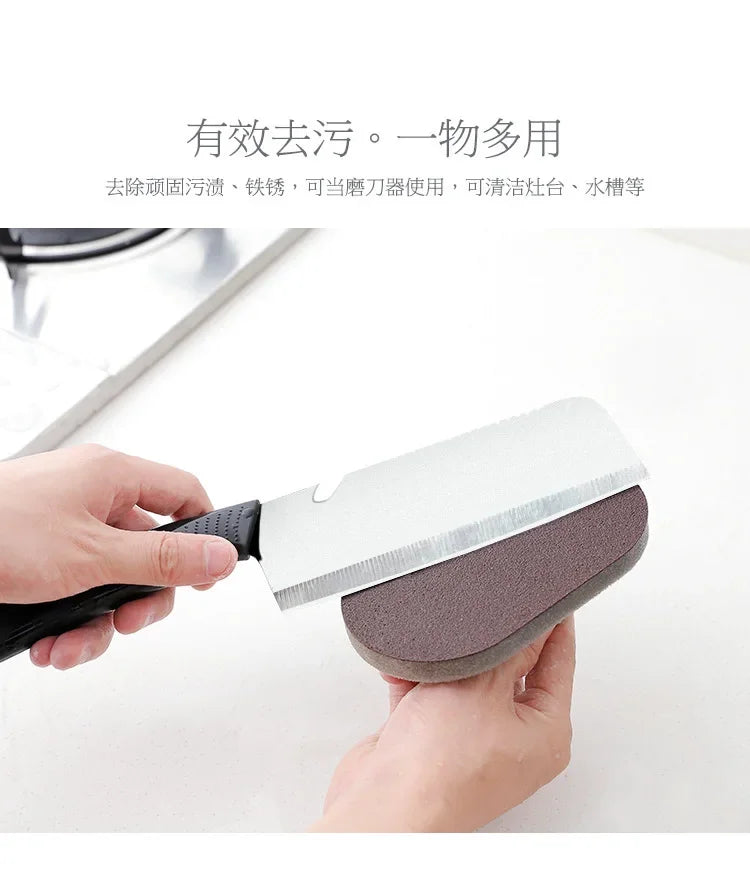 Magic Sponge Nano Eraser Rust Remover Brush with Handle Pot Brush Easy Cleaning Decontamination Kitchen Cleaning Tools