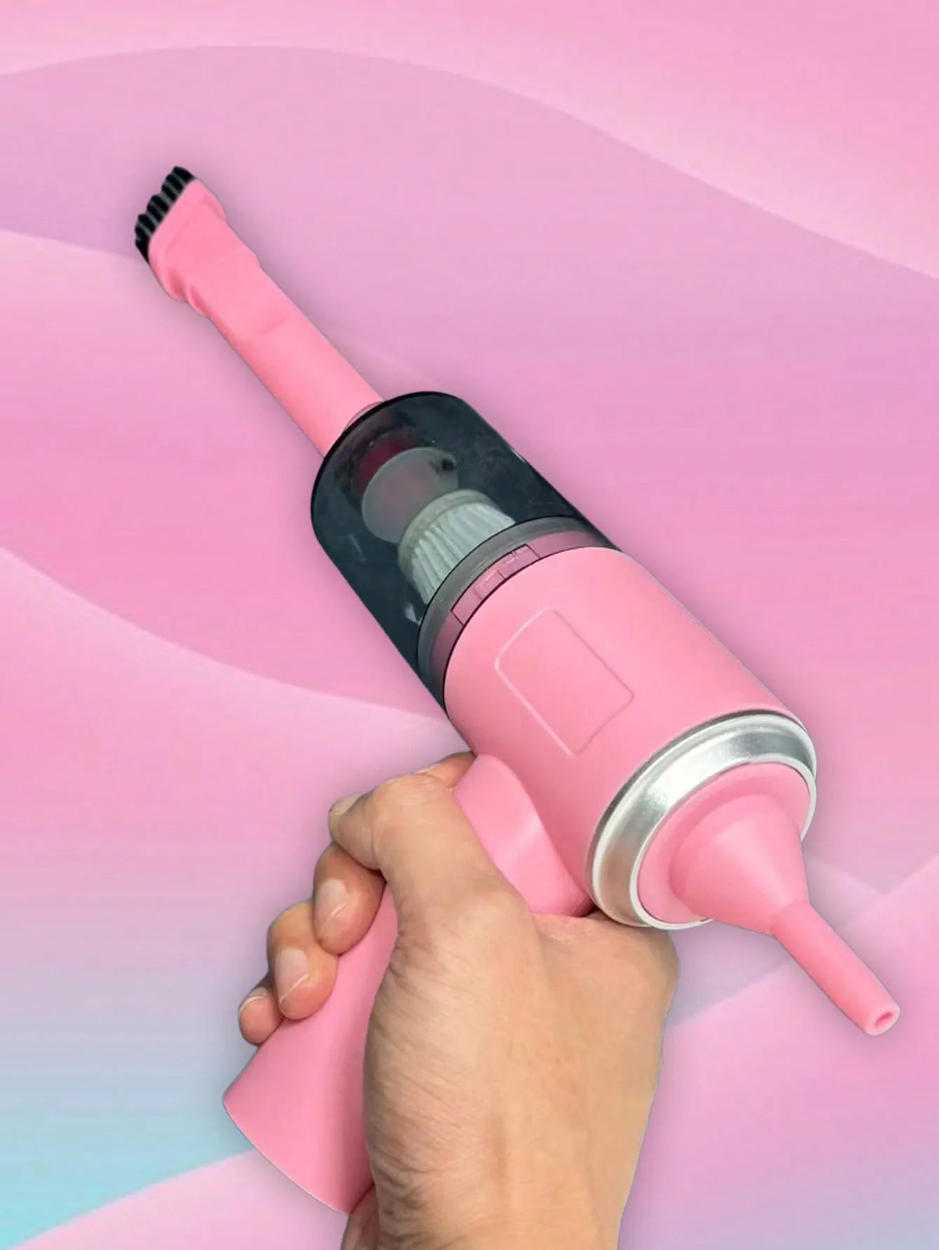 Aspiradora 3 en 1 con succión y soplado integrados, aspiradora combinada con carga USB, aspiradora pequeña para coche y hogar.