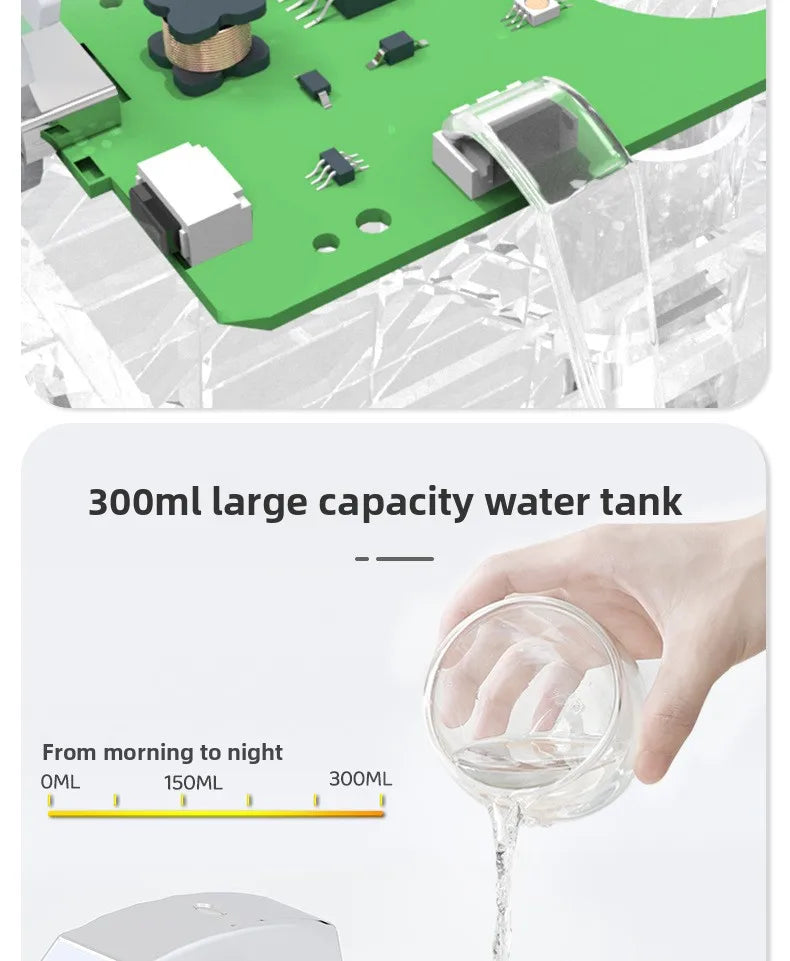 Crystal Bag Air Humidifier 300ML USB Rechargeable Aroma Diffuser Essential Oils Color Lights Mist Sprayer for Home Bedroom Gift
