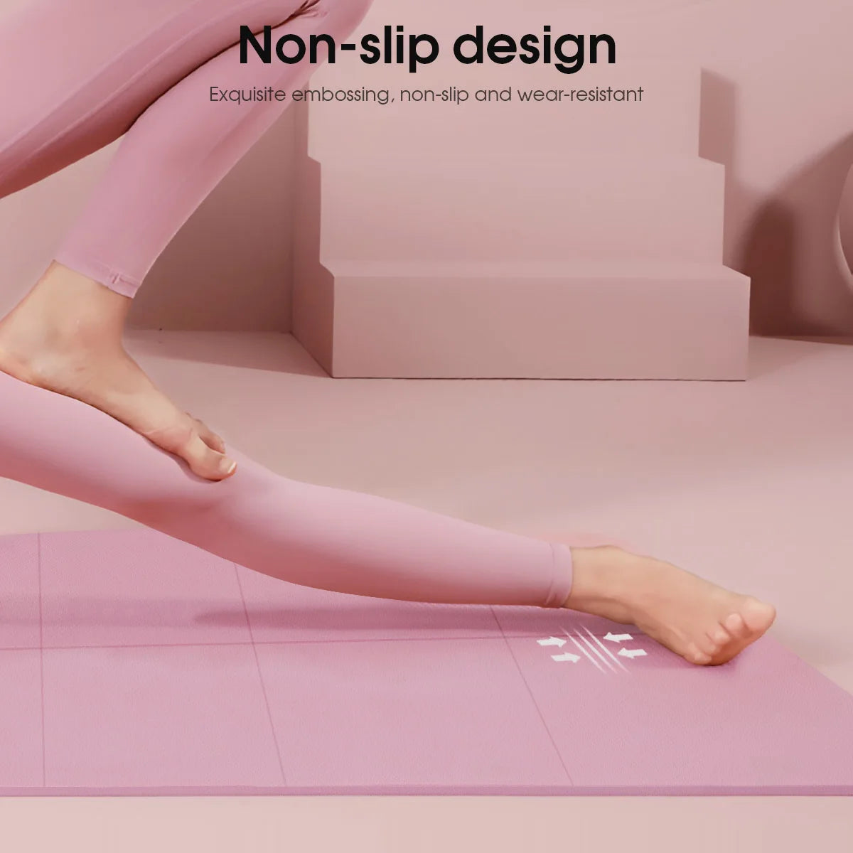 Tapis de yoga antidérapant en EVA de 4 mm d'épaisseur pour exercices, yoga, Pilates, gymnastique, équipement de fitness