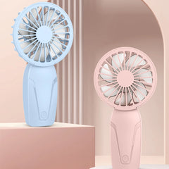 Ventilador portátil pequeño de mano ABS ligero y de aspecto bonito, mini ventilador recargable por USB para enfriar en cualquier lugar. Mini ventilador portátil de bolsillo.