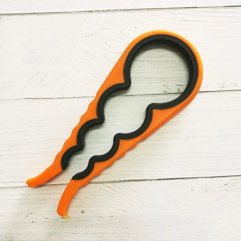 Ouvre-bocal 4 en 1, clé à prise facile, pratique, robuste, ouvre-bouteille, canette, bière, outils de dévissage de couvercle, gadgets de cuisine portables