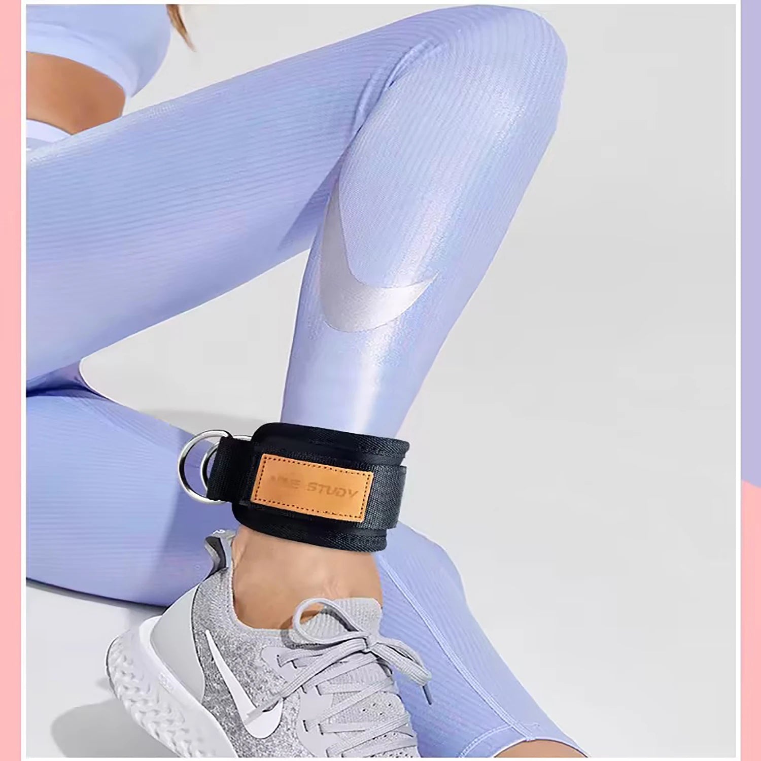 Ensemble de sangles de cheville et de bandes de résistance, équipement d'entraînement physique, poids de cheville, yoga, bande élastique de fitness pour salle de sport, homme et femme