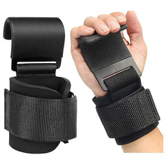 Poignées d'haltérophilie avec bandes de poignet, sangle de poignet, barre de musculation, sangle de poids, tractions, gants d'haltérophilie