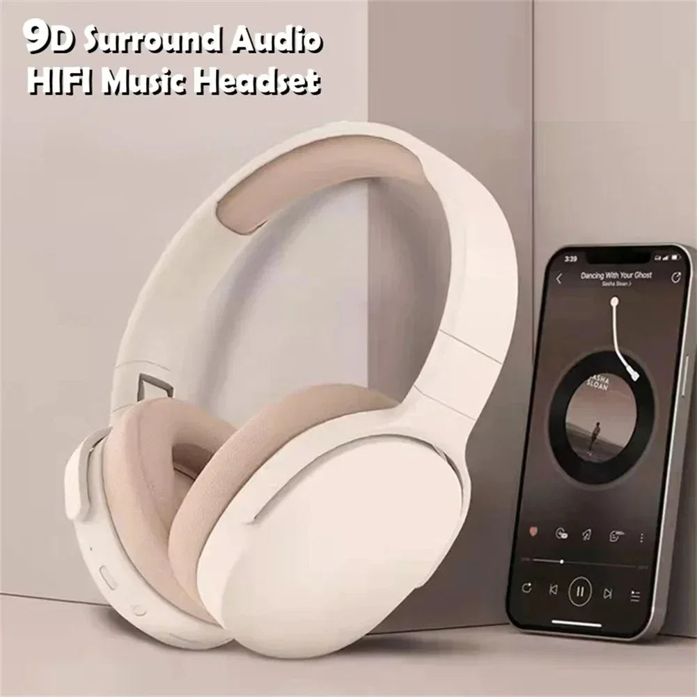 P2961 Bluetooth Headphone Over Ear Stereo HIFI Headset True Wireless Sports With Earphone TF/AUX Music Player with MIC for Gift