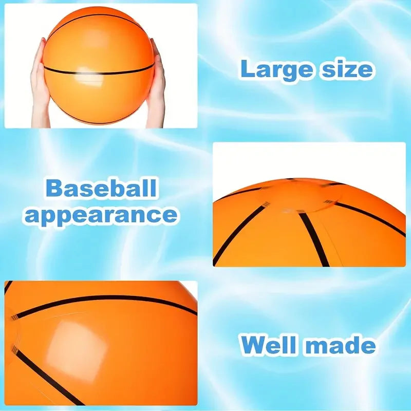 Thickened PVC inflatable football, inflatable beach ball, inflatable basketball. Water pool party toys