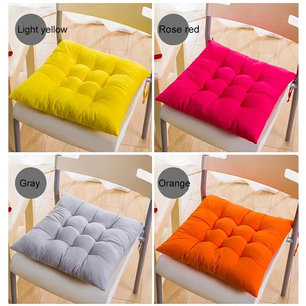 40cm Seat Cushion Seat Pad Pillow Fixed Rope Breathable Non-Slip Chair Cushion Nap Pillows Home Office Sofa Cushion Throw Pillow