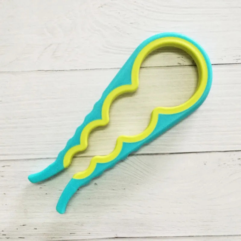 Ouvre-bocal 4 en 1, clé à prise facile, pratique, robuste, ouvre-bouteille, canette, bière, outils de dévissage de couvercle, gadgets de cuisine portables