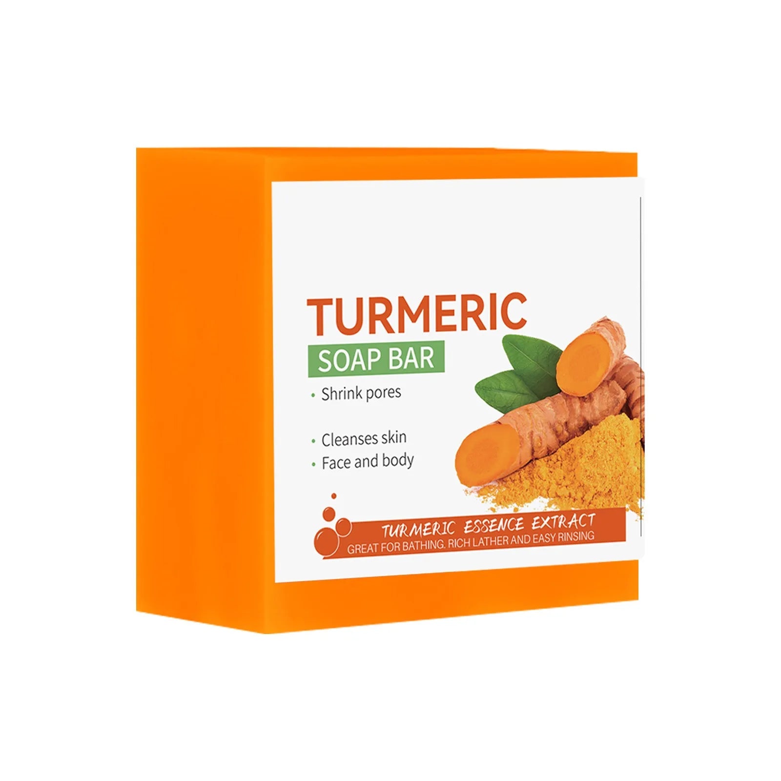 Savon au curcuma fait main nettoyant pour le corps éclaircissant pour les aisselles foncées et les jambes, savon éclaircissant pour le visage, soin de la peau tendre, beauté