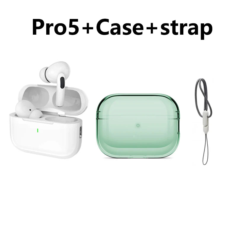 Original Pro 5 TWS Max Wireless Bluetooth Earphones Sport Earbuds  In Ear Noise Cancelling Headset For iPhone Android Headphone