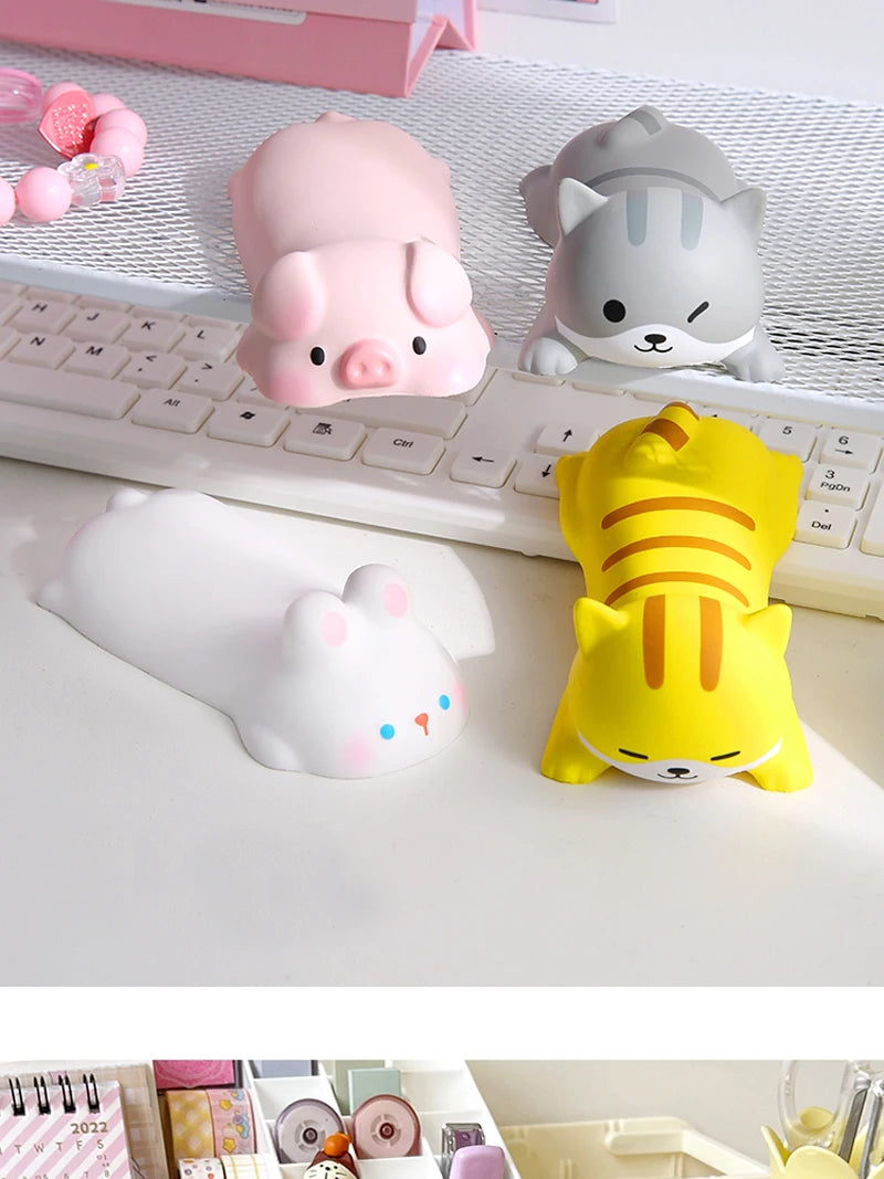 New Cute Wrist Rest Support For Mouse Pad Computer Laptop Arm Rest For Desk Ergonomic Kawaii Slow Rising Squishy Toys