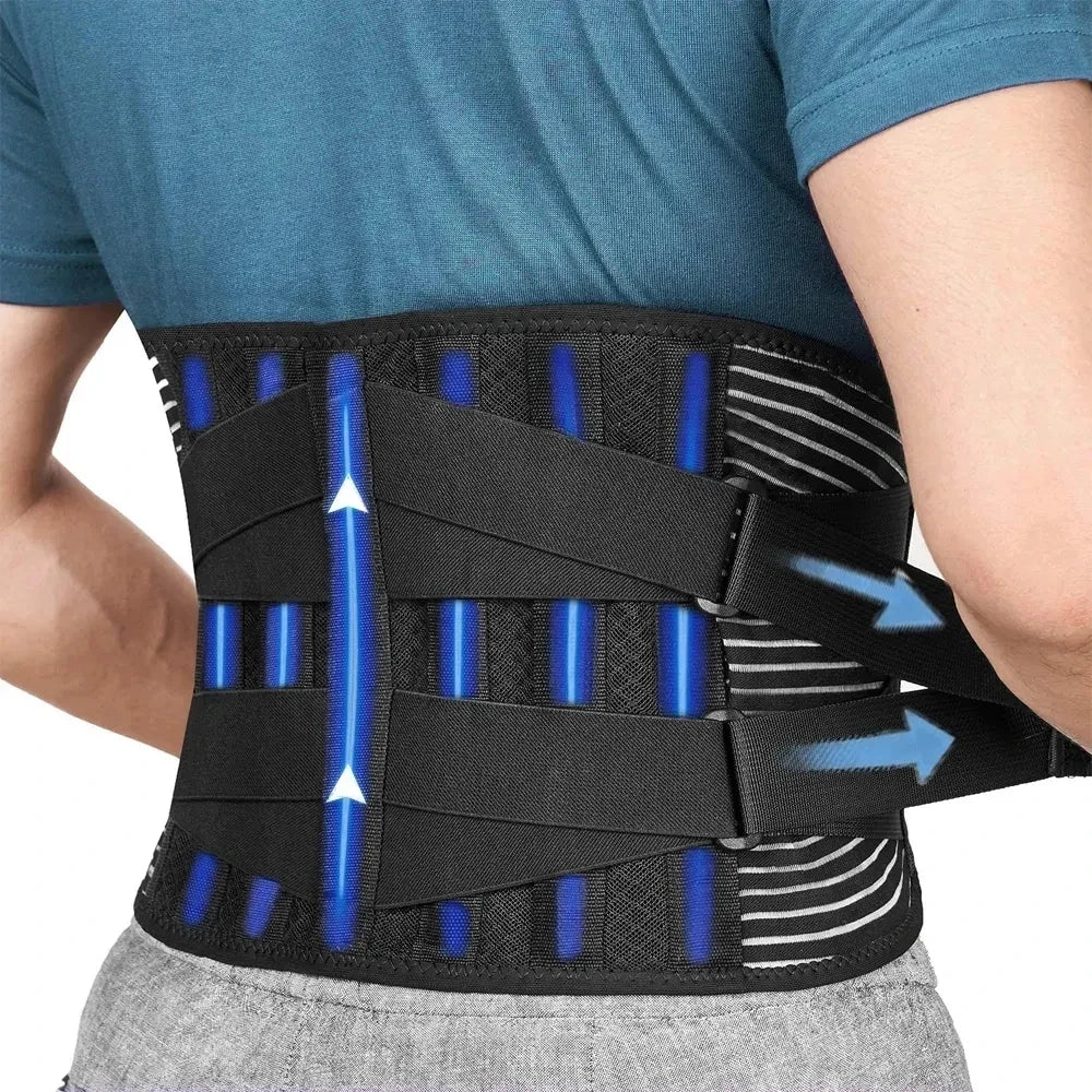 Adjustable Lumbar Support Belt Double Pull Back Waist Orthopedic Corset Spine Decompression Back Pain Relief Tighten The Abdomen