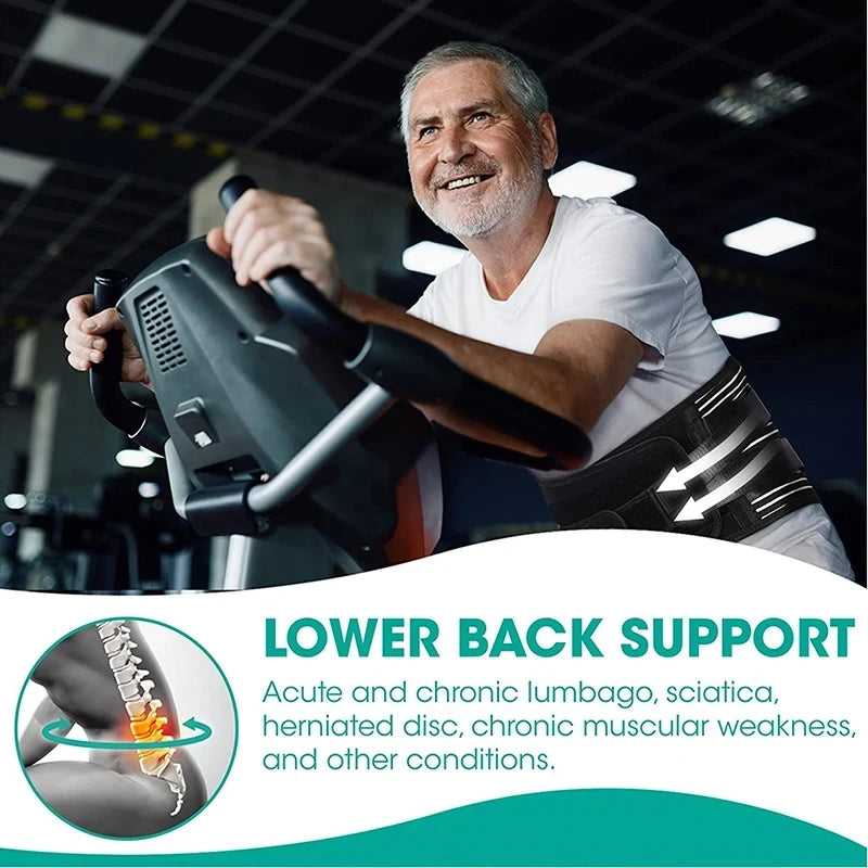 Adjustable Lumbar Support Belt Double Pull Back Waist Orthopedic Corset Spine Decompression Back Pain Relief Tighten The Abdomen