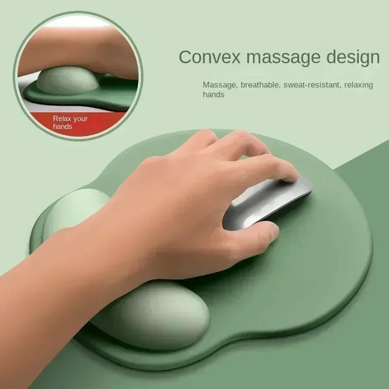 Gradient color mouse pad comfortable wrist rest non-slip mouse pad soft mouse pad wrist rest computer desktop silicone mouse pad