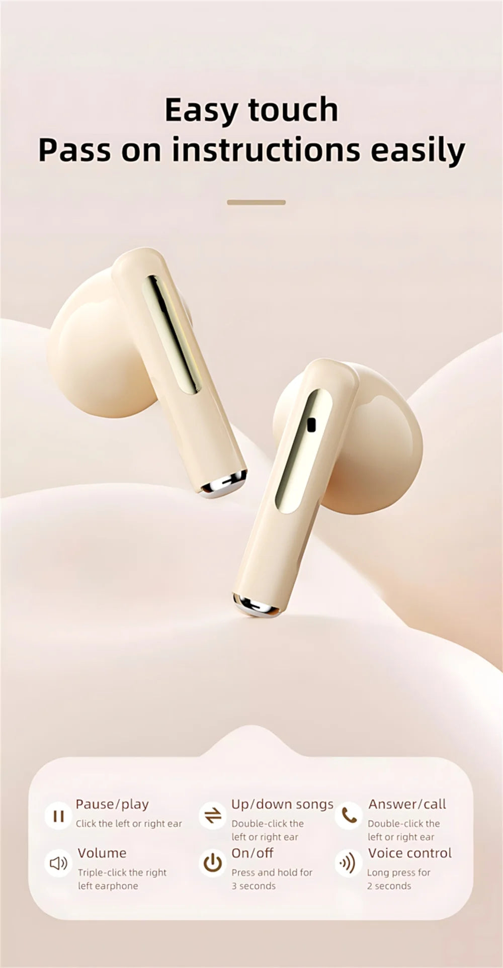 New Arrival D338 Bluetooth Earphone Wireless Headset High Quality Perfect Sound Earbuds Sports Game Music BT Headphone With Mic