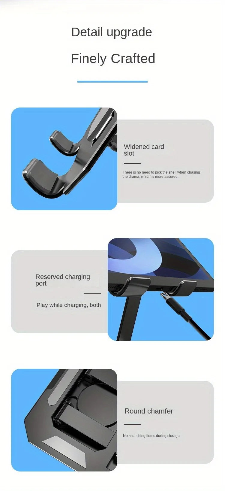 360° Rotatable Tablet Stand Adjustable Foldable Desktop Stand Holder Compatible For 4
