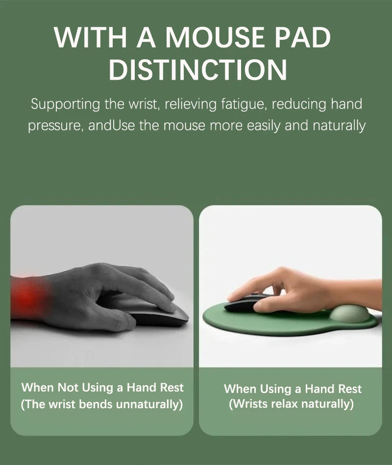 Gradient color mouse pad comfortable wrist rest non-slip mouse pad soft mouse pad wrist rest computer desktop silicone mouse pad