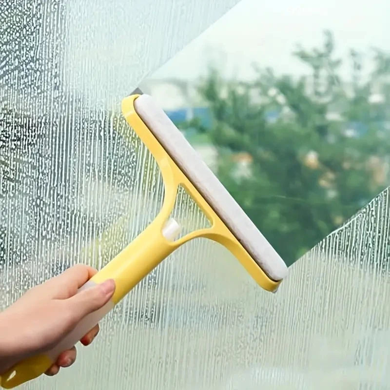 Miroir de nettoyage de vitres multifonction domestique avec arrosoir Grattoir à vitres 3 en 1