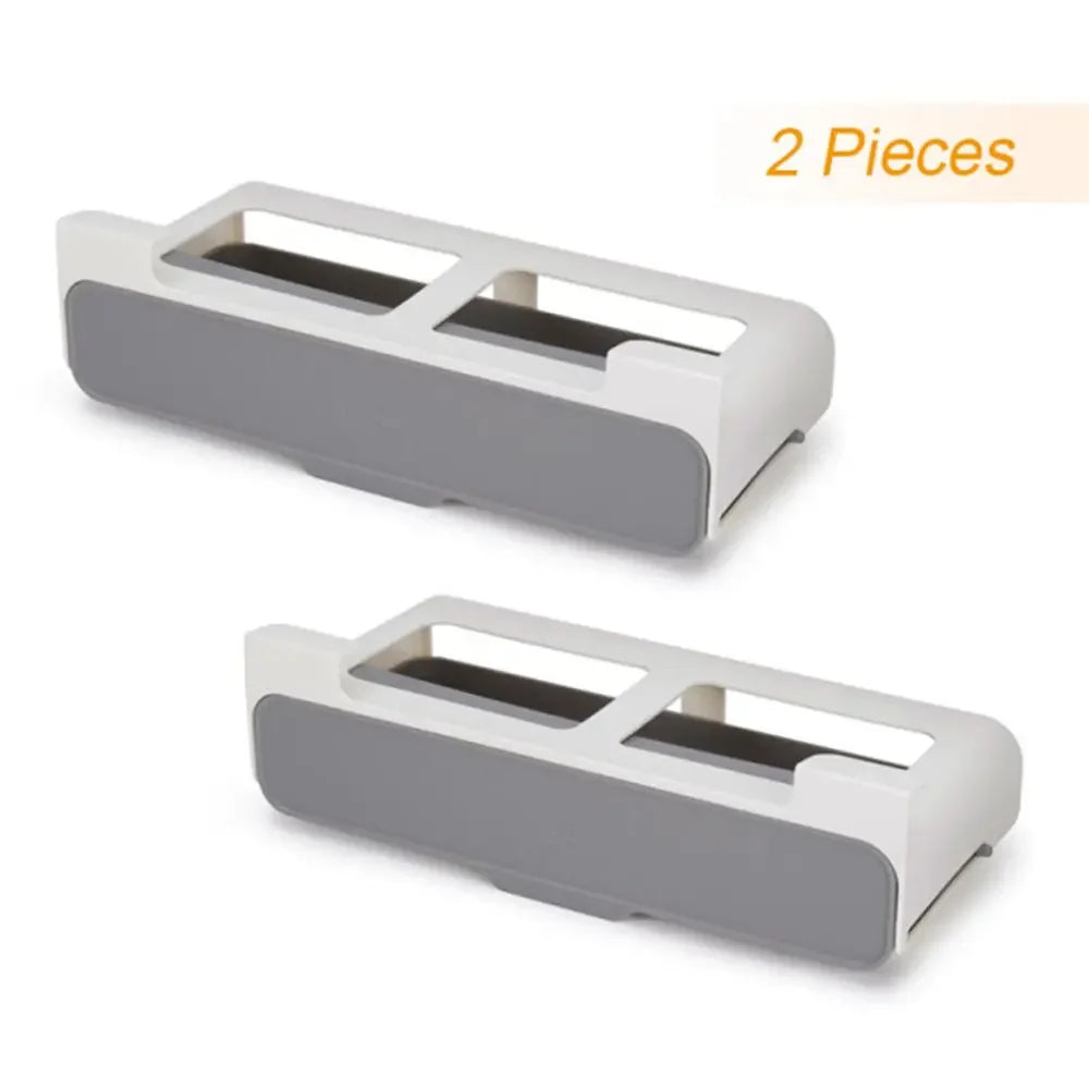 Estante de especias de cocina autoadhesivo para montar en la pared, debajo del estante, organizador de especias para botellas de condimentos, estante de almacenamiento de cocina