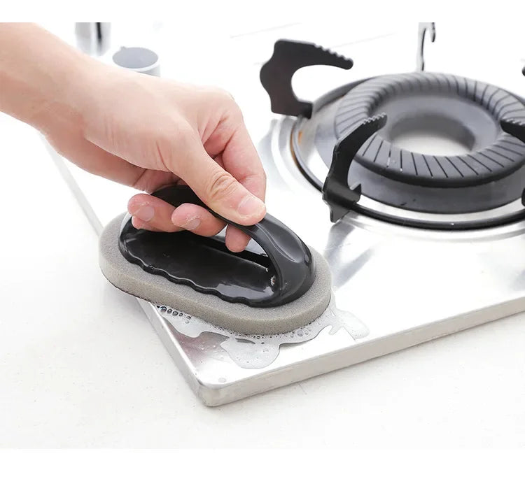 Magic Sponge Nano Eraser Rust Remover Brush with Handle Pot Brush Easy Cleaning Decontamination Kitchen Cleaning Tools