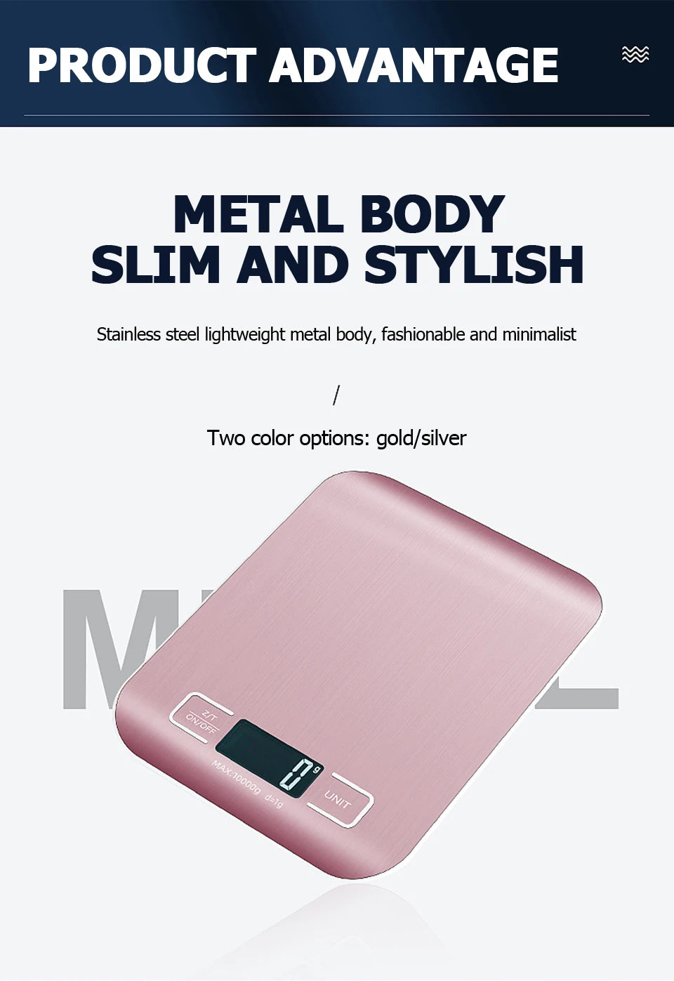 Báscula de cocina digital de 5 kg/10 kg con pantalla LCD, báscula electrónica de acero inoxidable, para el hogar, joyería, alimentos, aperitivos, herramientas para hornear