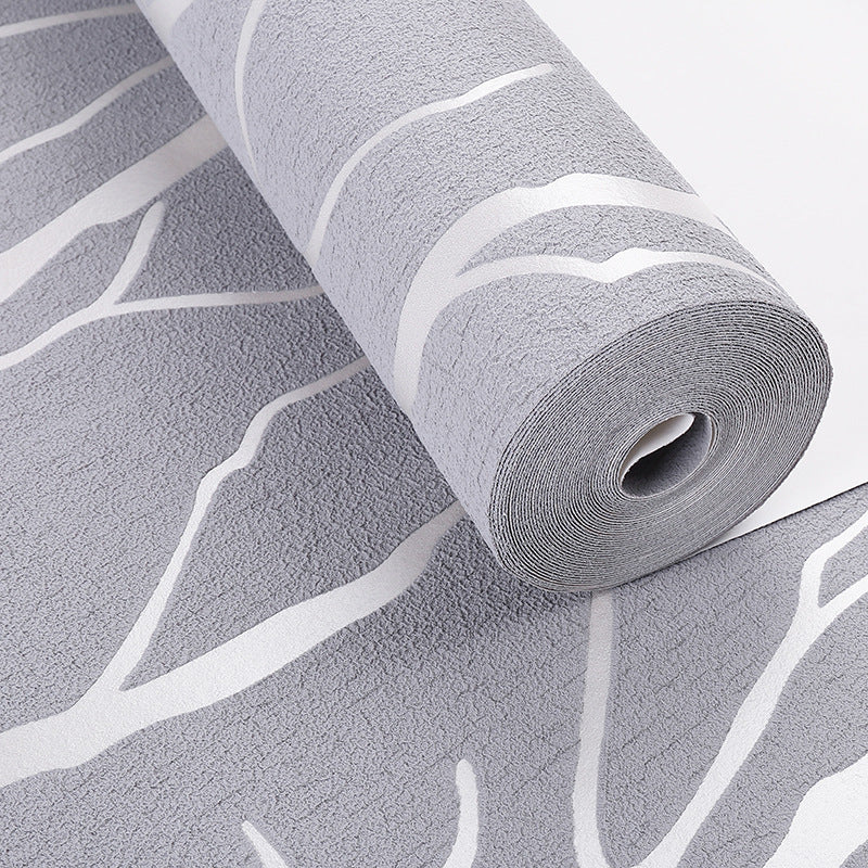 Modern Minimalist Line Three-dimensional Deerskin Velvet Wallpaper