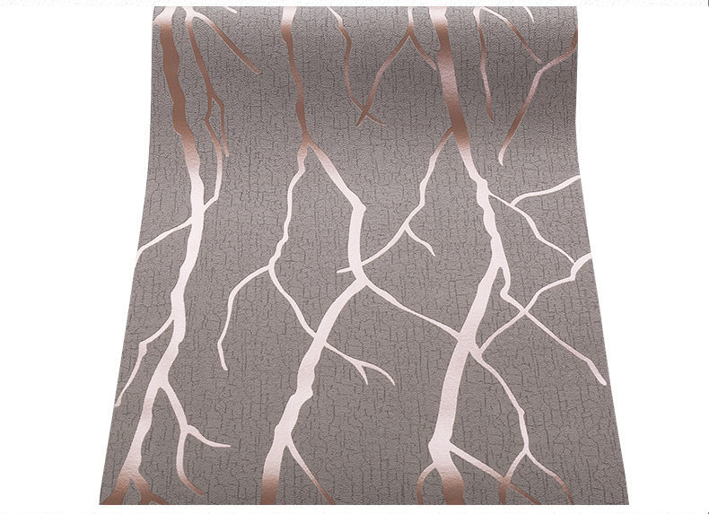 Modern Minimalist Line Three-dimensional Deerskin Velvet Wallpaper