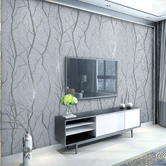 Modern Minimalist Line Three-dimensional Deerskin Velvet Wallpaper