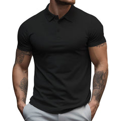 Men's Oversized Collar Solid Color T-shirt