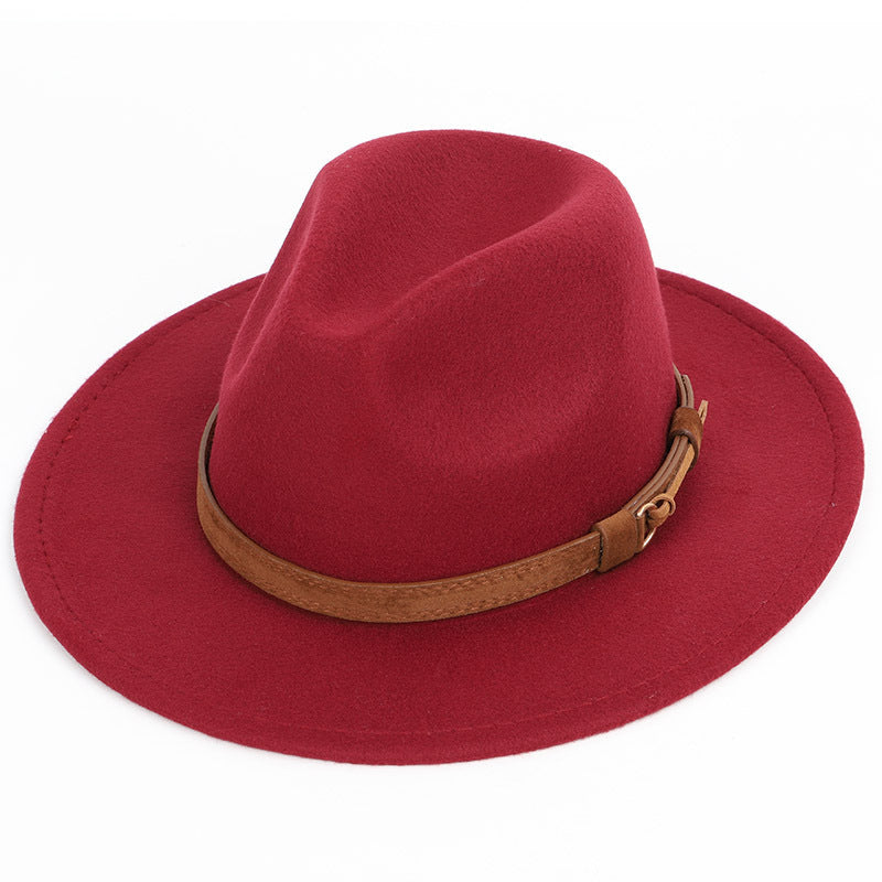Men's Big-brimmed Felt Top Hat Photo Props Decoration Soft Display