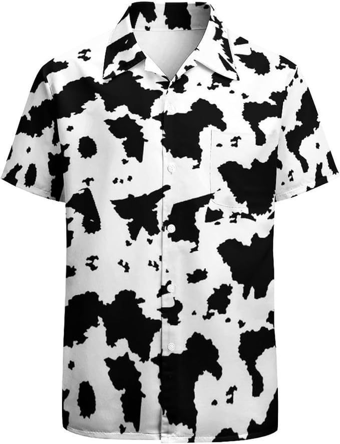 Camisa casual de manga corta para hombre a juego