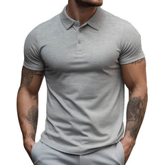 Men's Oversized Collar Solid Color T-shirt