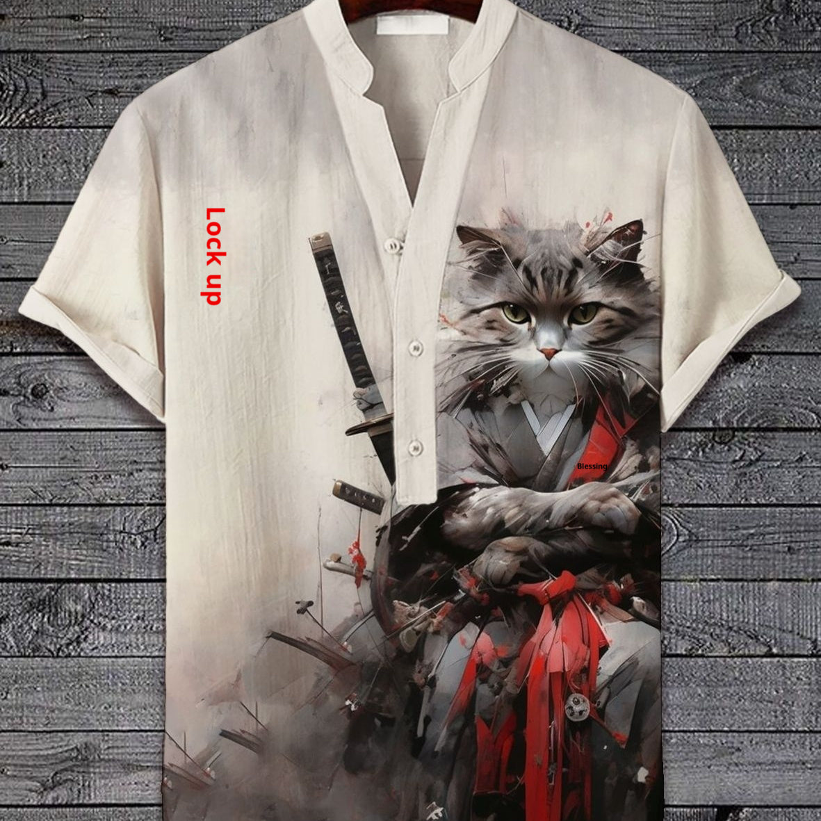 T-shirt à manches courtes style animal numérique 3D