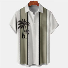 Camisa hawaiana de manga corta con estampado 3D de verano para hombre
