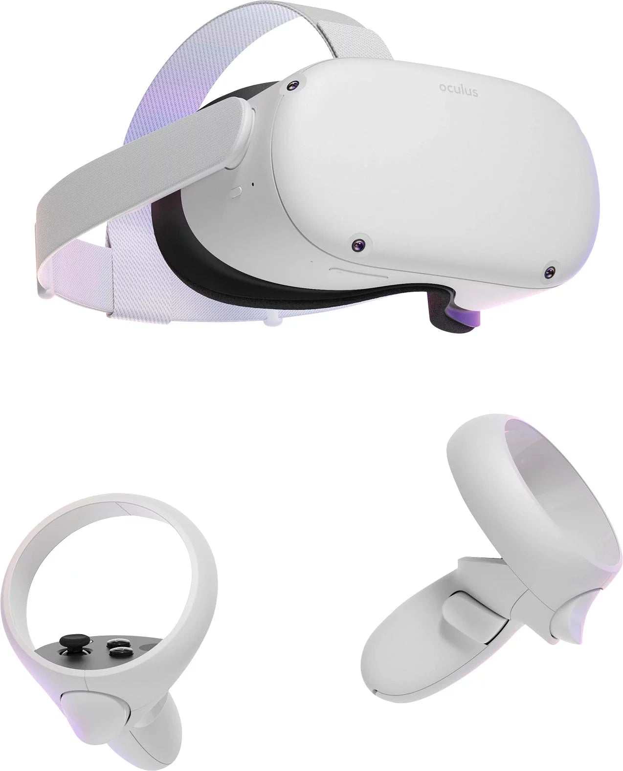 Meta Quest 2 VR Headset Bundle - 128GB SSD, Touch Controllers, 3D Audio, Link Cable & More!