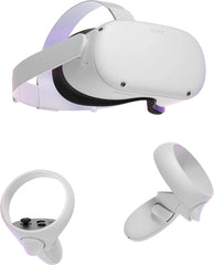 Meta Quest 2 VR Headset Bundle - 128GB SSD, Touch Controllers, 3D Audio, Link Cable & More!