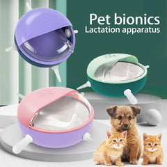 Distributeur de lait pour chaton, abreuvoir pour chien et chat, biberon pour chiot, 4 tétines, bol à lait à bulles pour l'allaitement de plusieurs chatons