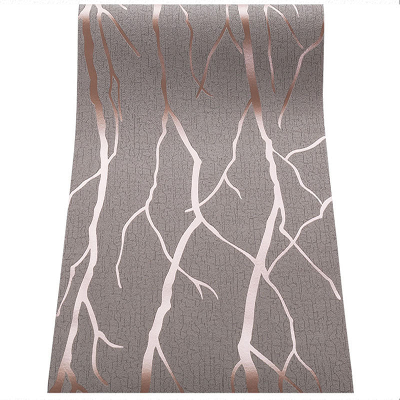 Modern Minimalist Line Three-dimensional Deerskin Velvet Wallpaper