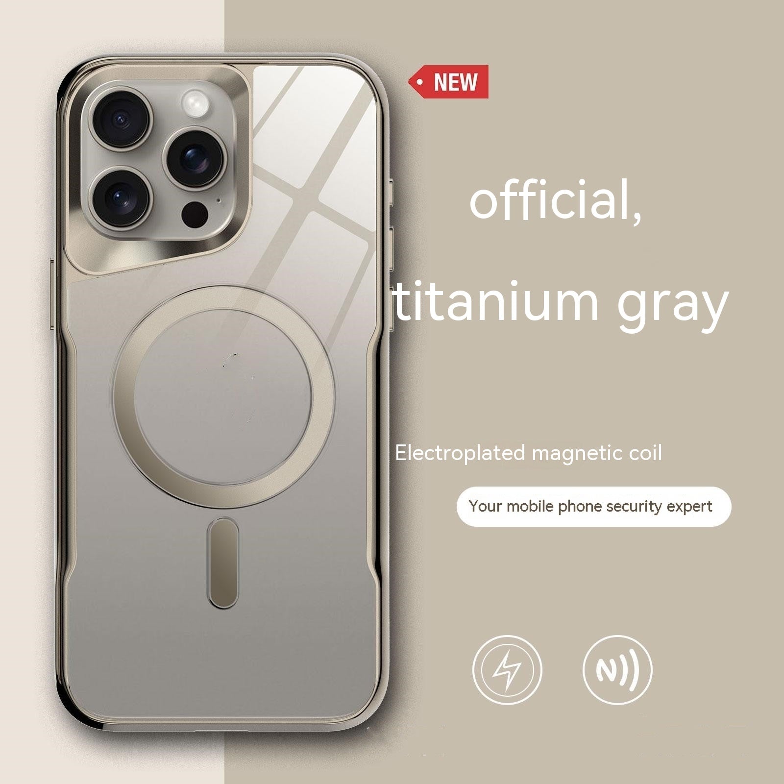 Electroplating Mirror Magnetic Acrylic Phone Case